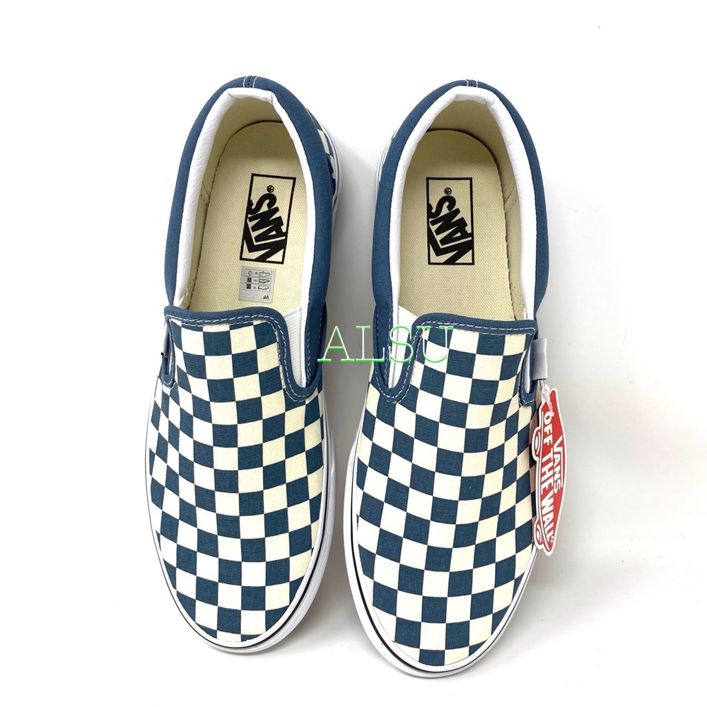 VANS Classic Slip On Checkerboard Blue Men’s - Picture 3 of 8